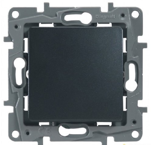 Переключатель без рамки Legrand Etika 1-кл. перекрестный антрацит картинка